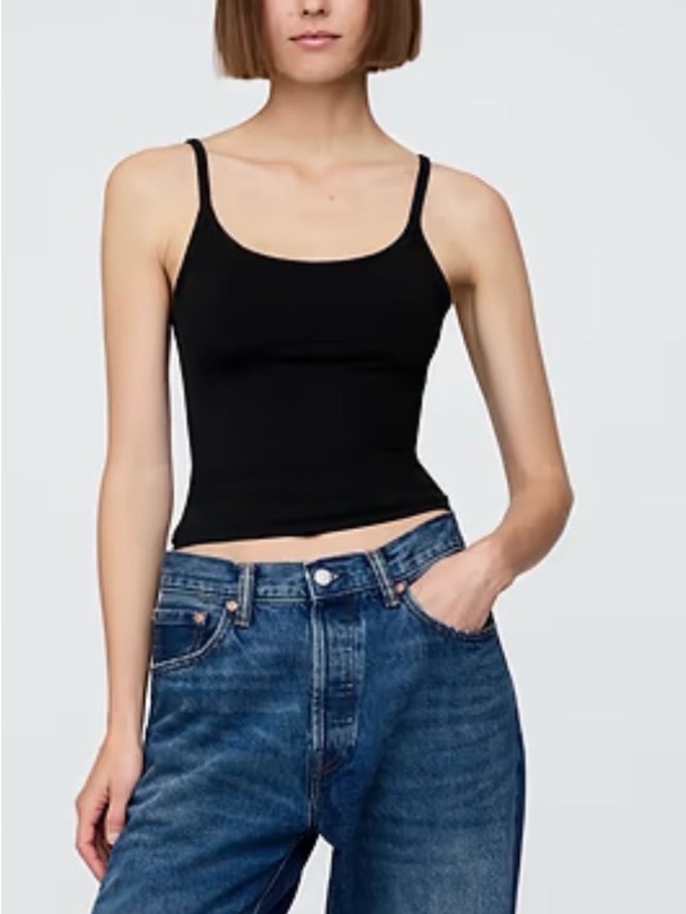 GAP SecondSkin Tank Top 2x (black & white)
